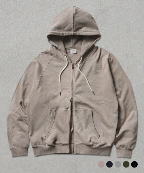 Зип-худи Round Cut из плотного хлопка Mocha ISHD4738