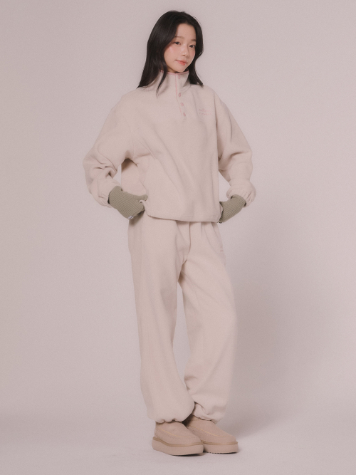 Двусторонние флисовые брюки (Light Beige)