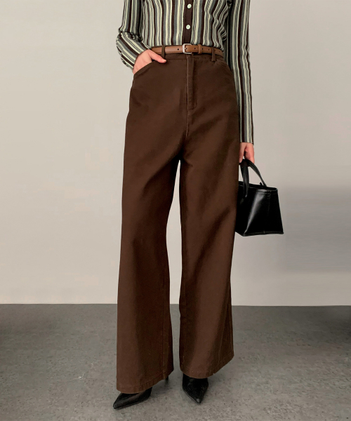 Peach Cotton Wide брюки (3colors)