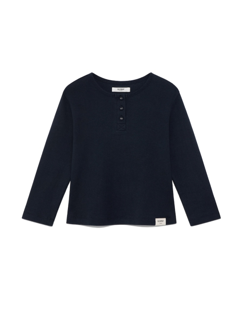 3/4 BUTTON FLY TEE (NAVY)