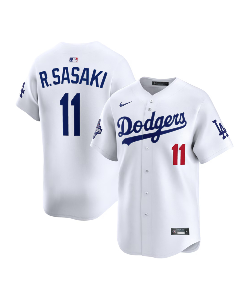 파나틱스() NIKE Dodgers Roki Sasaki Uniform Limited Jersey Home White 2025 WS Championship Patch 상품 이미지