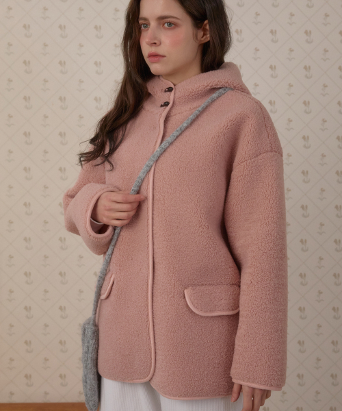 WINTER CLOUD DUMBLE COAT_PINK