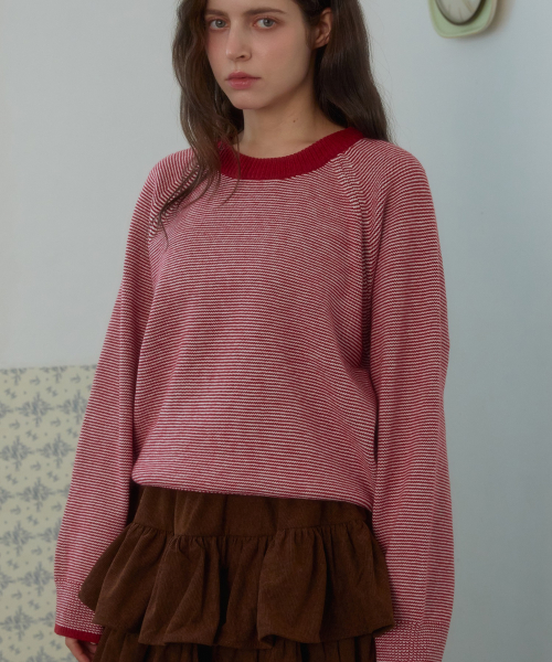 CANDY STRIPE цвет KNIT_RED