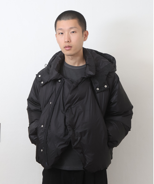 изогнутые GOOSE DOWN JACKET(Black)