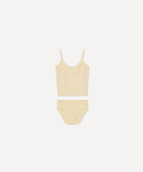 [HOWUS X INA] HAILEY COTTON UNDERWEAR SET (VANILLA)