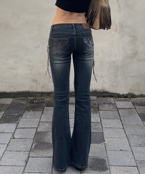 LOW RISE BOOTS CUT DENIM брюки / VINTAGE BLUE