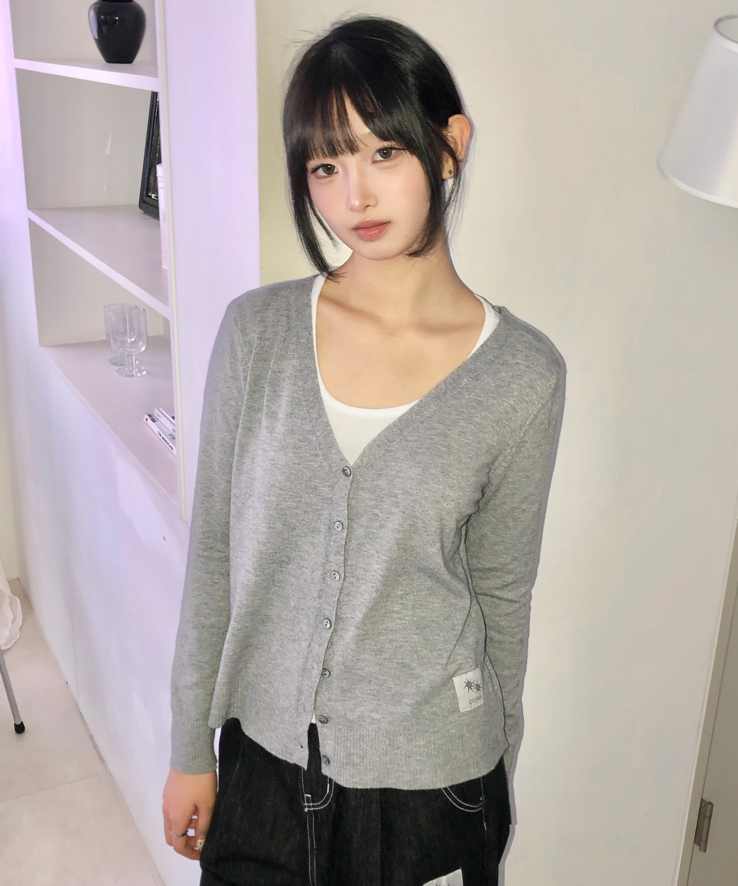 ROEN V-NECK кардиган (2COLOR)