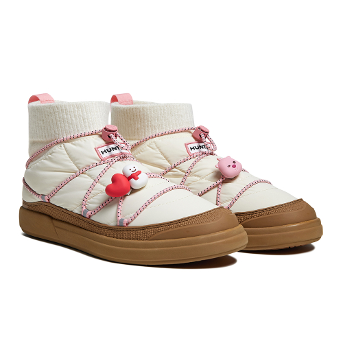 헌터() [WOMEN] 헌터X잔망루피 인앤아웃 푸퍼 레이스업 부츠 - 화이트윌로우 WFS2365RENWWP 상품 이미지