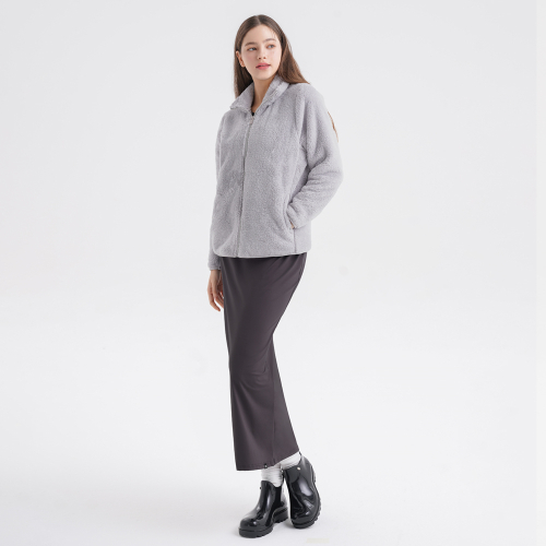 Двусторонний флисовый зип-худи SWZ25069-04 (Light Gray)