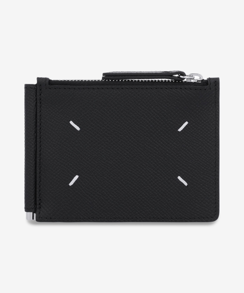 메종 마르지엘라() 4 스티치 지퍼 머니 클립 반지갑 - 블랙 / SA1UI0018P4745T8013 상품 이미지