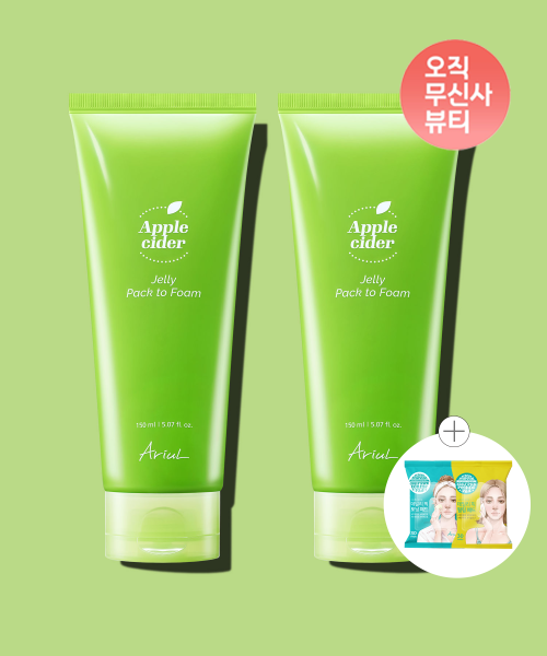 아리얼() [더블기획] 애플 사이다 젤리 팩 투 폼_150ml 2개 상품 이미지