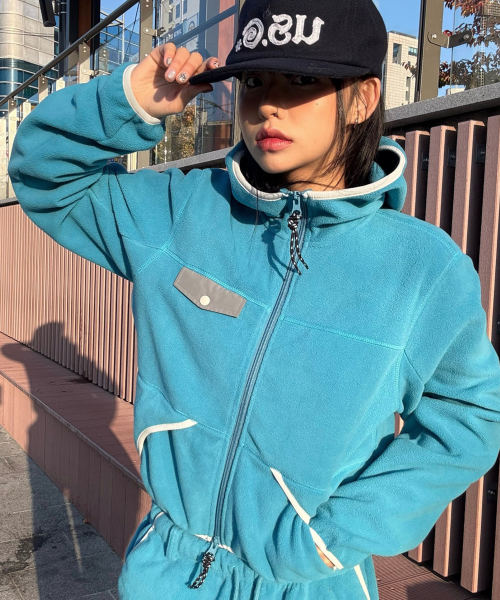 (DEFG X US) FLEECE HOOD ZIP-UP [3COLOR]