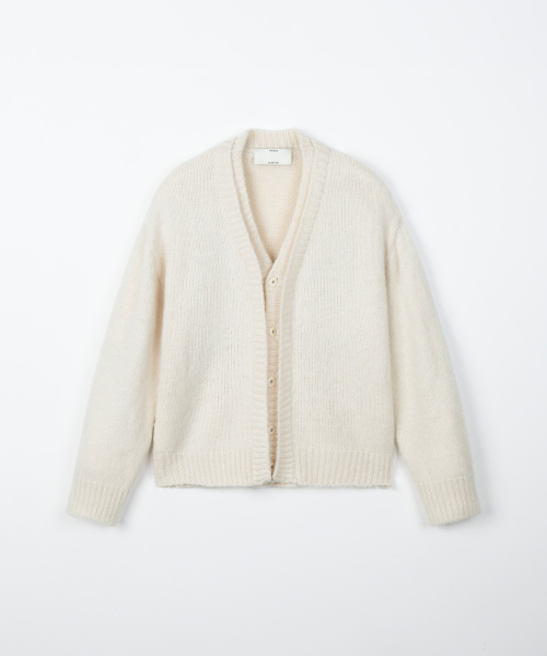 Double brush cardigan / IVORY