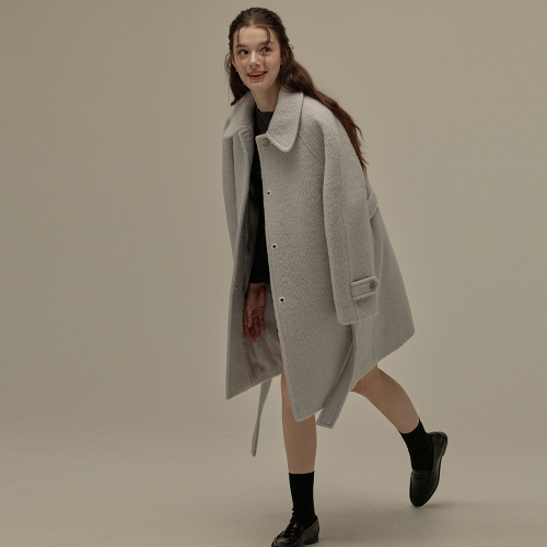 New raglan half coat - Sky