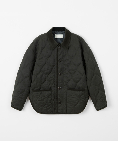 Quilting half jacket / KHAKI