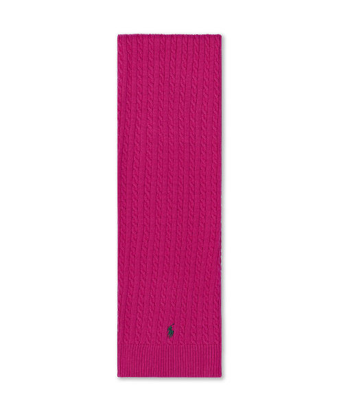 폴로 랄프 로렌 칠드런() 미니 케이블 코튼 스카프-핑크 상품 이미지