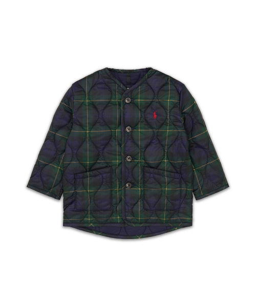 폴로 랄프 로렌 칠드런() 플래드 퀼트 재킷-멀티 컬러 상품 이미지