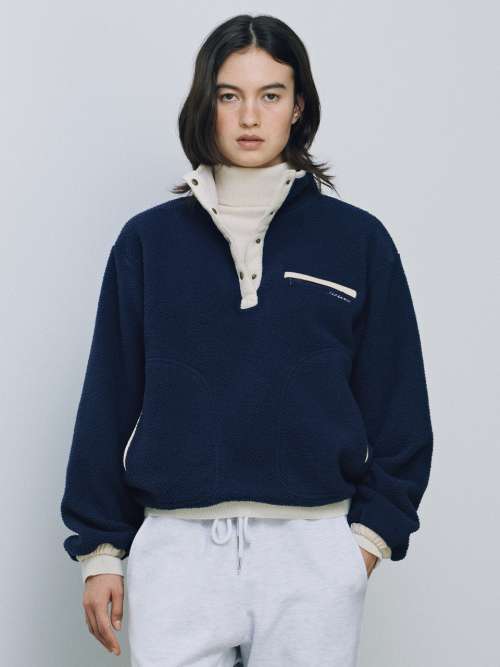 Montana Fleece Anorak (Navy)