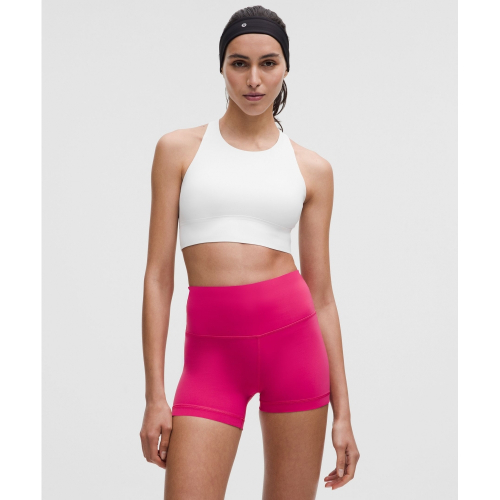 Lululemon LightLift спорт-бра средняя поддержка B C чашка WHT