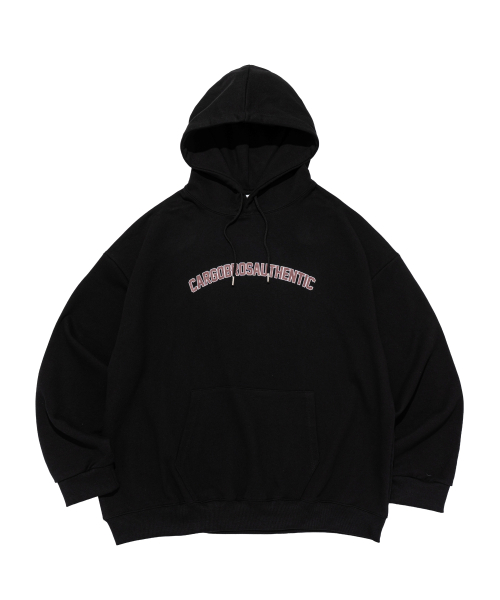 (Plus size) Худи с арочным логотипом (Black)