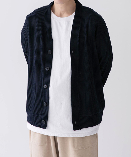 [Big Size M-6XL] Mono Linkle Free V-Neck картаigan