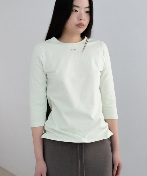 COMFY 3/4 SLEEVE T (MELON)
