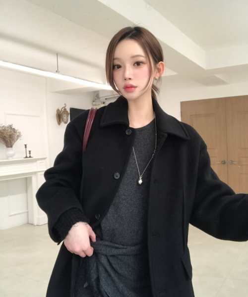 Phoebe Dart пальто_чёрный