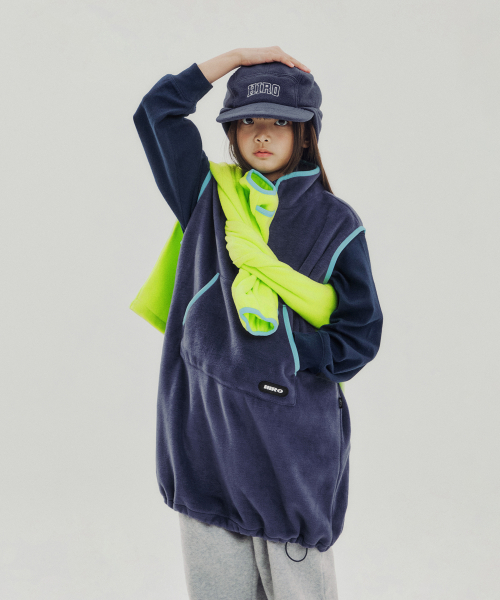 히로() 하프집업 플리스 원피스_PURPLE (PUR) 상품 이미지