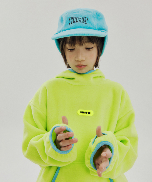 히로() 핑거홀 플리스 후디_LIME (LIM) 상품 이미지