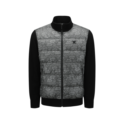 MEN WI BIG LOGO HYBRID DOWN JACKET_GR