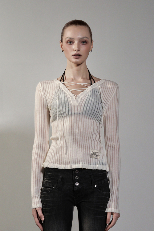 CORSET LACE TEE