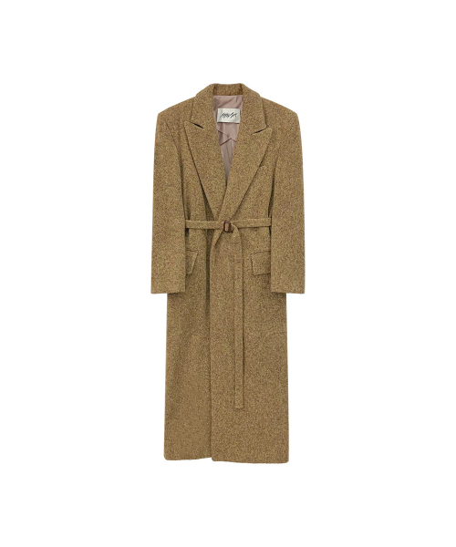 Tweed minimal coat