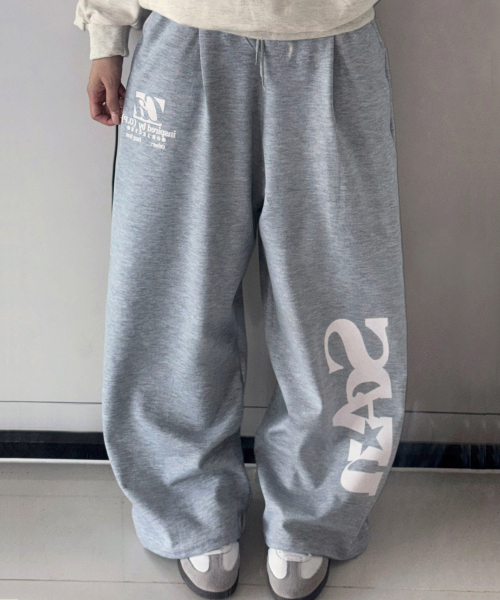 Широкие брюки-баллоны Vertical Other Object Balloon Wide Pants, 4 colors