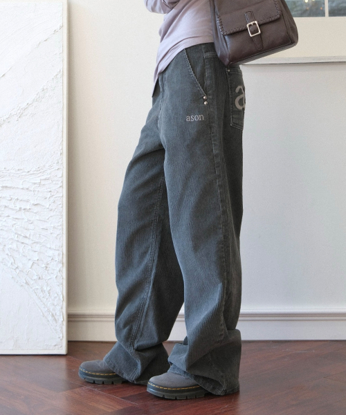 MOSS CORDUORY PANTS / CHARCOAL