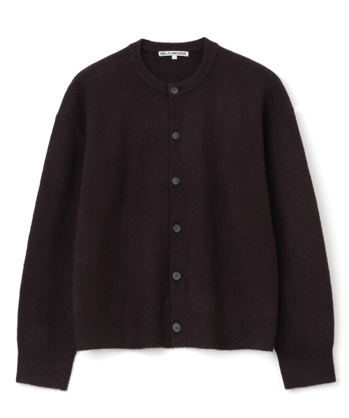 MUSINSA | MILLO ARCHIVE Crop Move Cardigan [Melange Gray]