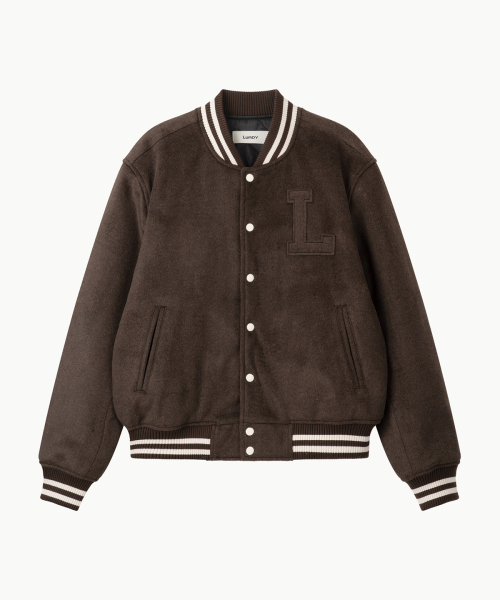 Шерстяной бомбер Port - Brown