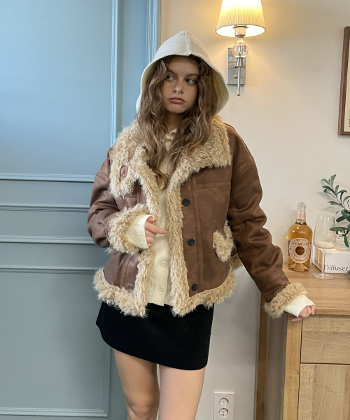Breeze mustang short jacket (brown)
