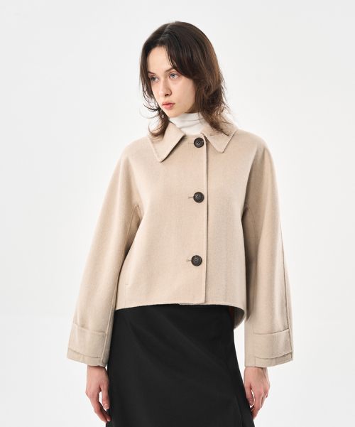 Свободное полупальто_BEIGE