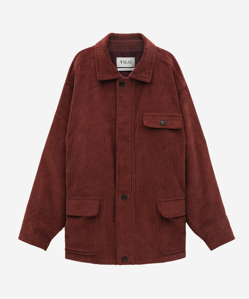 BOLD CORDUROY HUNTING COAT WINE