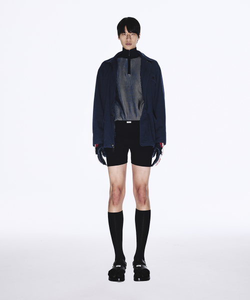 VINTAGE WASHED HUNTING COAT NAVY