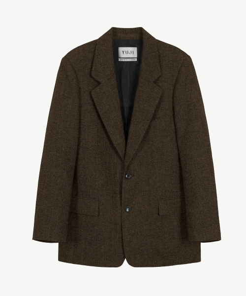 HERRINGBONE TAILORED JACKET
