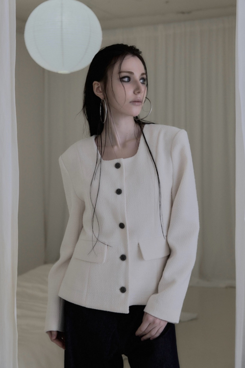 Твидовый жакет True White