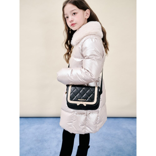 빈폴 키즈() 여아 리본 퀼팅 크로스백  블랙 (BI61D2G025) 상품 이미지