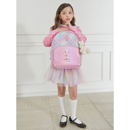빈폴 키즈() 모노그램 몰드형 책가방 2SET  라이트 핑크 (BI61D4G08Y) 상품 이미지