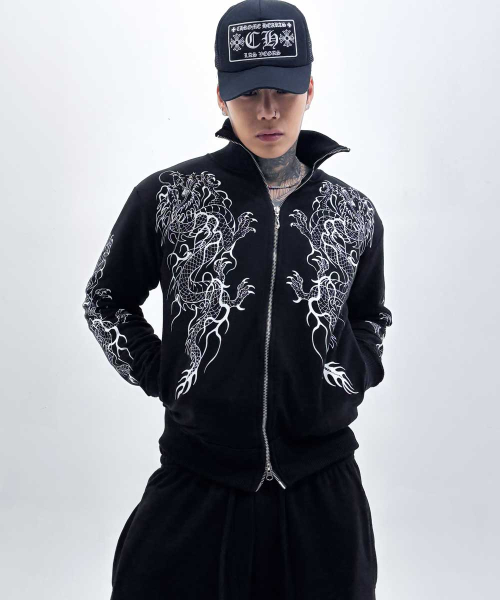 Dragon Track Jaket - black (принт)