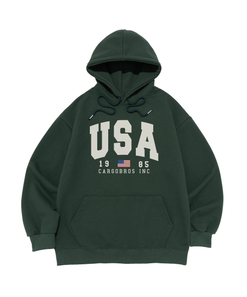 Худи с американским логотипом (Green)