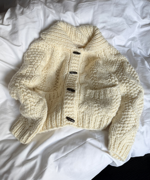 Hayden Handmade Cardigan Sweater - Cream