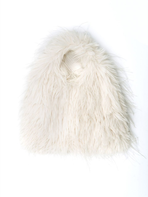 RAMEE LOOP FUR BAG [CREAM]