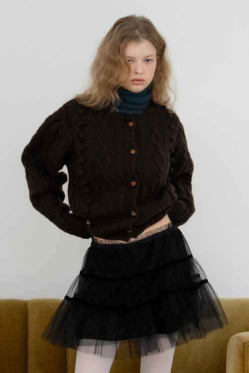 Grandma Foam кардиган — Brown