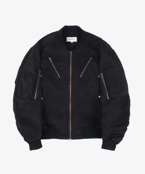 Double zip MA-1 _ Black
